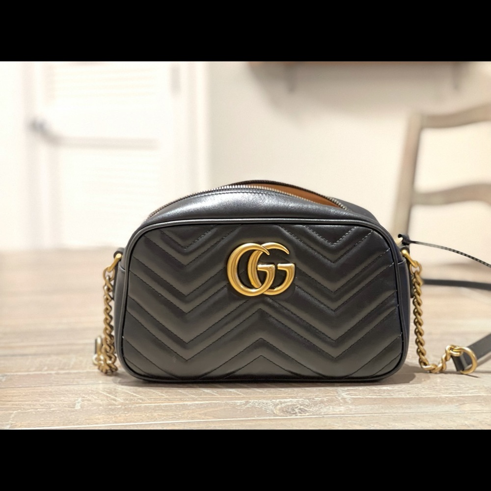 Gucci Marmont small matelassé shoulder bag
